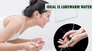 Ideal is lukewarm water