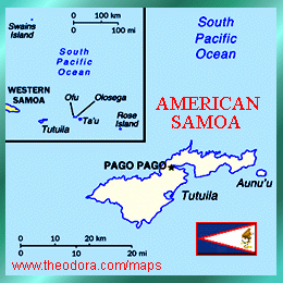 Map of American Samoa